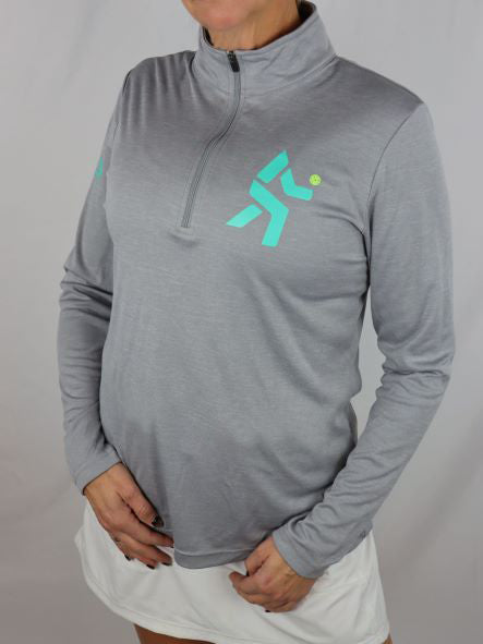 Pickleball Saves Lives Qtr-Zip Long Sleeve